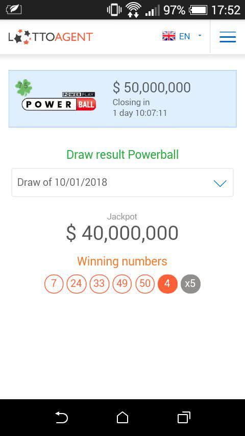 Lotto Agent app to check lotto results