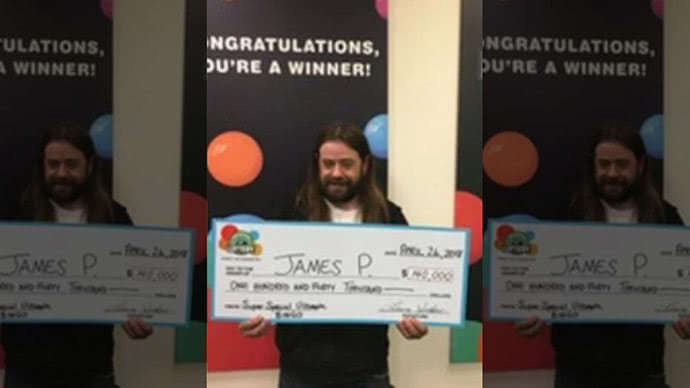 Lottery winner James P., an Uber driver